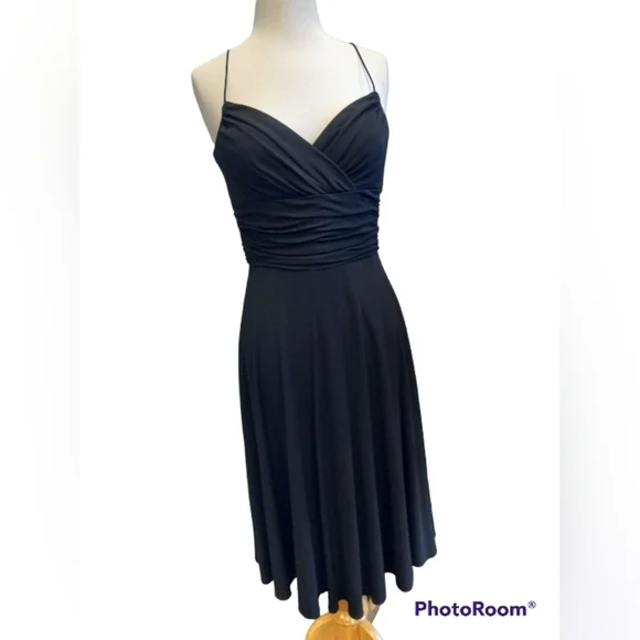 sachin and babi light blue dress Anne Klein Puff Sleeve Midi Dress, Purple / 0